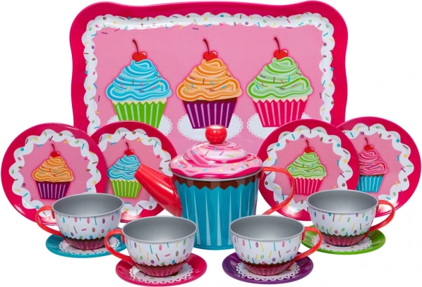 Set da tè per bambini con tema muffin