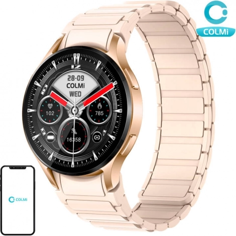 Smart bracelet for Colmi i28 Ultra watch - Gold magnetic strap