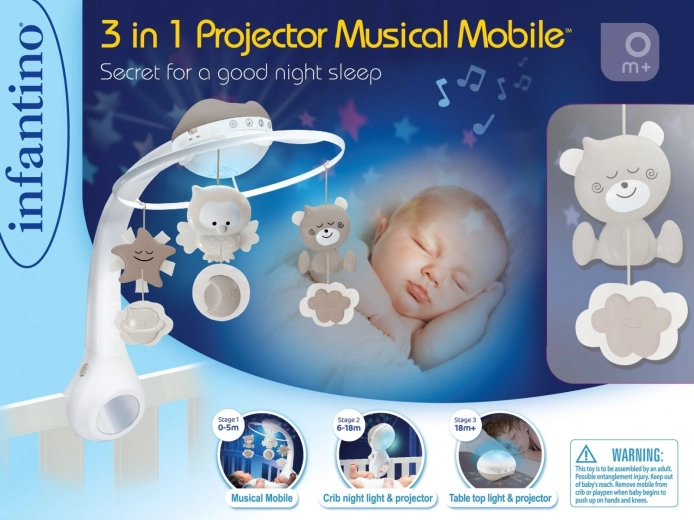 Musical Mobile 3-in-1 INFANTINO – Beige