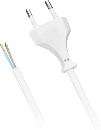 Solight flex lead 2 m, 2×0.75 mm², white, flat