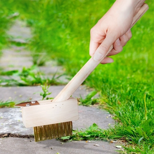 Double power: bristles + scraper