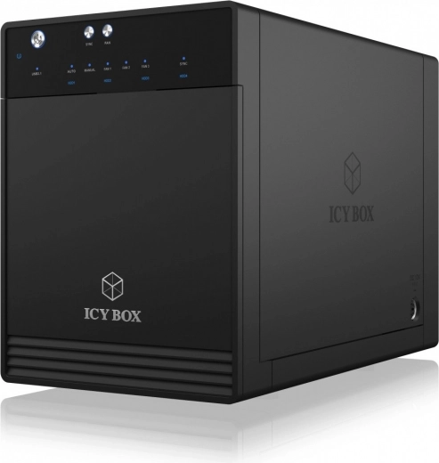 Box esterno USB‑C 3.1 per 4 dischi da 2,5"/3,5"
