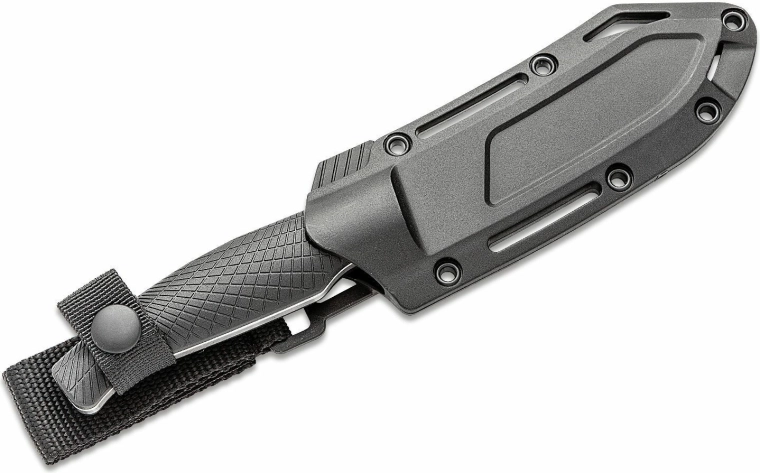 Safe sheath with nylon retention strap