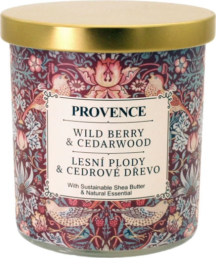 Scented Glass Candle Provence – Forest Berries & Cedarwood