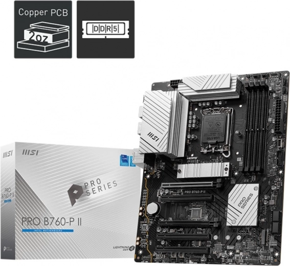 MSI PRO B760-P II – scheda madre ATX con LGA 1700, DDR5, HDMI/DP
