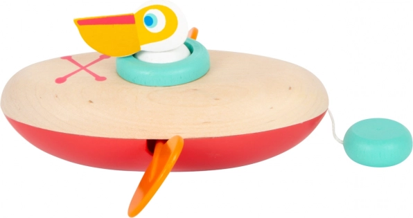 SMALL FOOT Pelican Water Toy – Wind-up Canoe