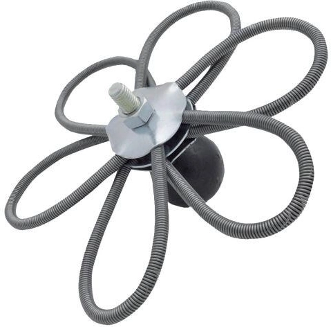 Brosse de cheminée réglable 150 mm avec 6 ressorts et poids