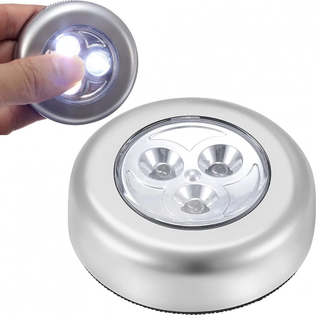 Wireless Self-Adhesive Touch Light 3 LED for Cabinet