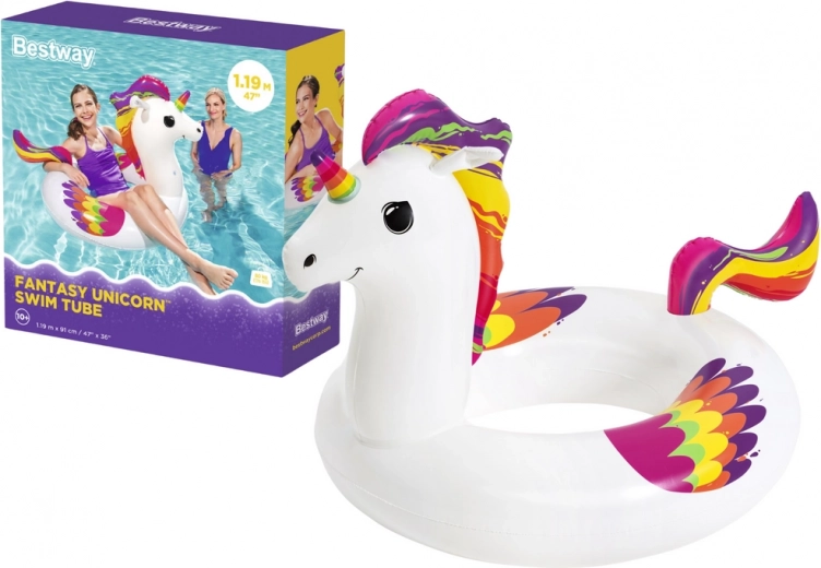 Bestway inflatable ring unicorn 119 cm