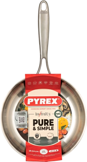Pyrex Infinity 24 cm Stainless Steel Frying Pan