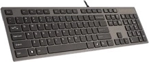 Ultra-slim wired keyboard A4TECH, gray