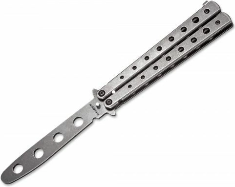 Training Butterfly Knife MAGNUM Balisong 2nd Generation 10 cm, stonewash, all-metal