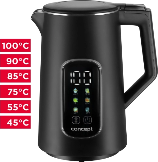 Električno kuhalo za vodu s regulacijom temperature 1,7 l