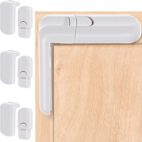 MALATEC child safety lock for cabinets and drawers, white (4 pcs)