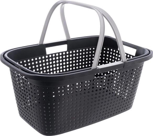 Open Laundry Basket with Handles 38 l