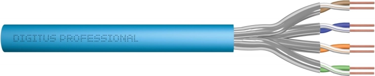 Cavo di installazione Categoria 6A, S/FTP, LSOH, 100m Blu