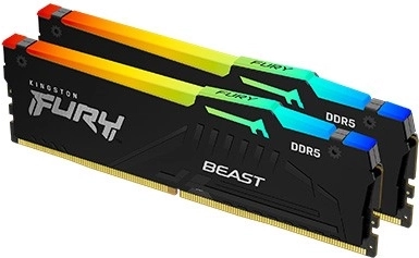 Memoria Kingston Fury Beast RGB DDR5 32GB 6400 CL32 EXPO nero