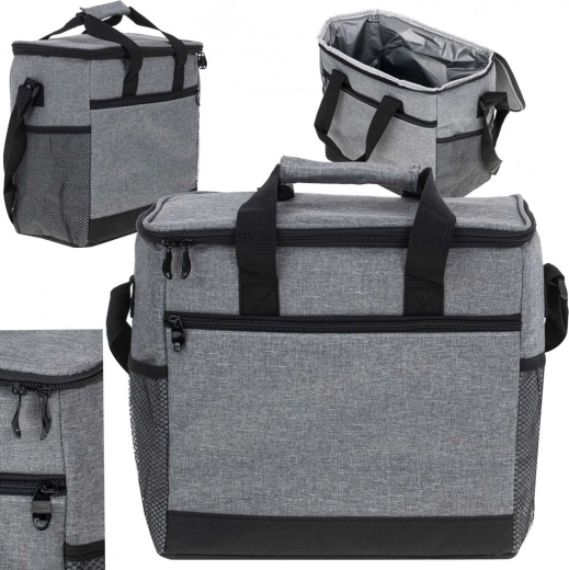 Insulated cooler bag for the beach and camping 16 L – Grey