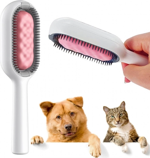 3-in-1 Silicone Brush for Dogs and Cats