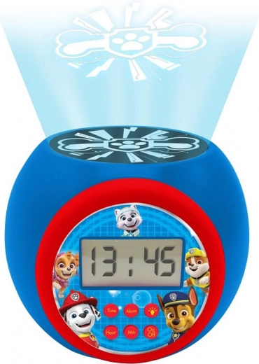Réveil projecteur numérique pour enfants à motif Pat’ Patrouille