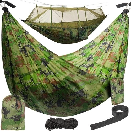 Tourist Hammock Santiago Army with Mosquito Net