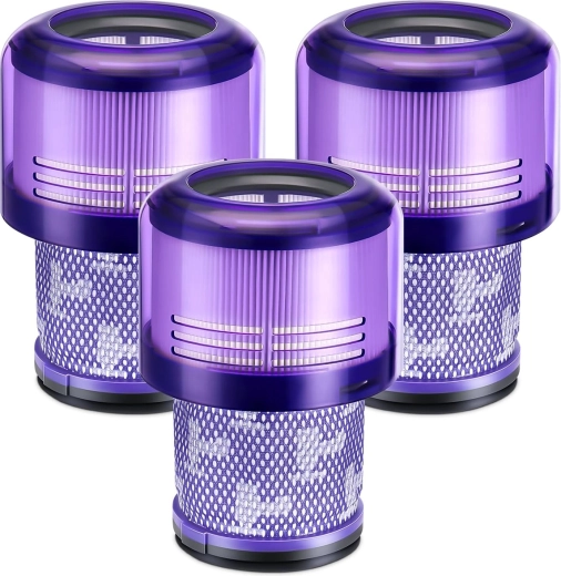 Sæt med 3 vaskbare HEPA-filtre Renew Force til Dyson-støvsugere V11, V15 og SV14