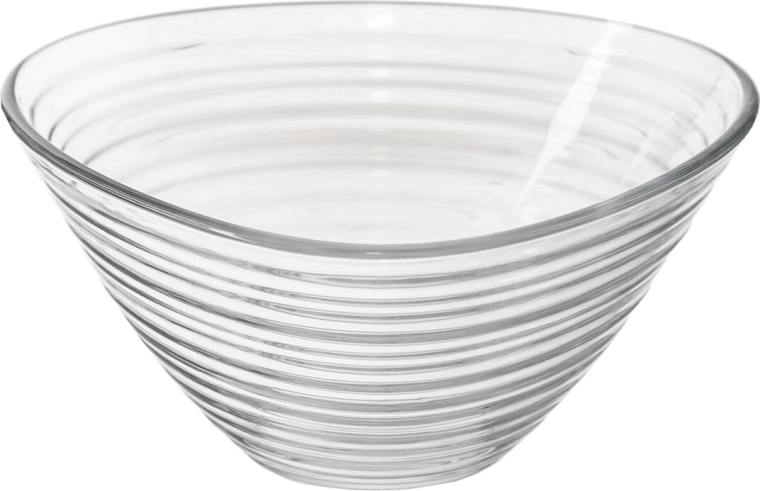 Derin Glass Bowl, Triangular 21.9 × 21.9 cm