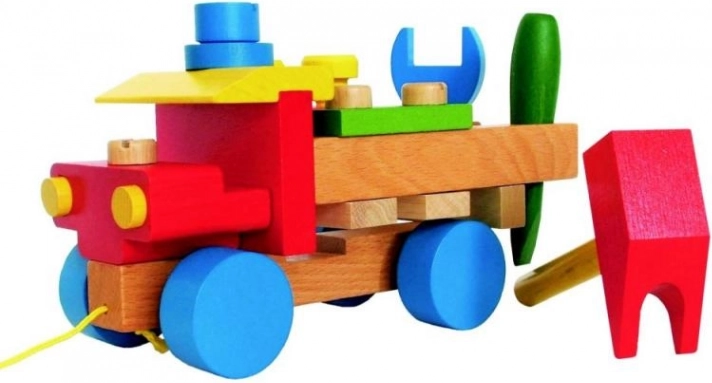Detoa Wooden Assembly Car for Children