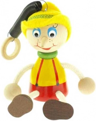 Pinocchio with a Hat on a Spring