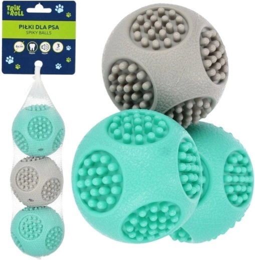 Set di palline per cane 3 pz