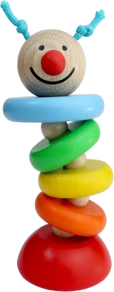 Detoa elastic caterpillar – wooden motor skills toy for babies
