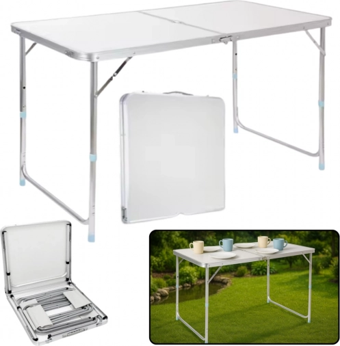 Folding Camping Aluminum Table 120x60 cm