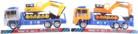 Plastic truck with excavator for children