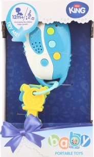 Interactive blue battery-powered keys for little ones