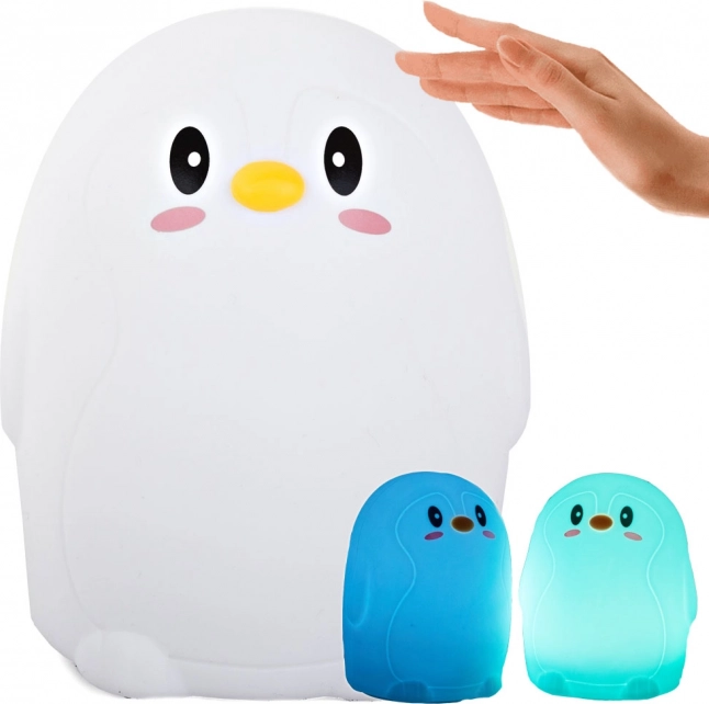Children's Night Light Penguin with RGB Backlighting and Touch Control