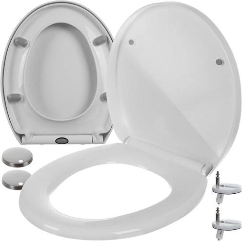Soft-close Toilet Seat RUHHY with Quick-Release, Universal White