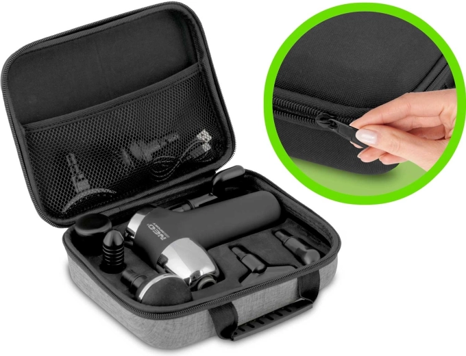 Jusqu’à 8 embouts pour un massage ciblé de tout le corps