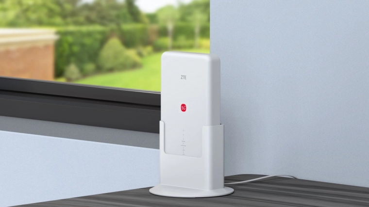 Fast 2.5GbE wired connection