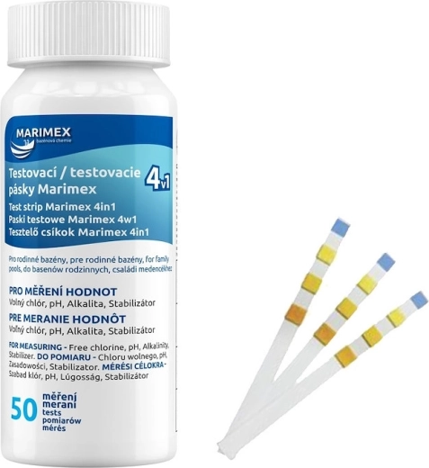 Marimex 4-in-1 test strips for pool and hot tub (50 pcs)