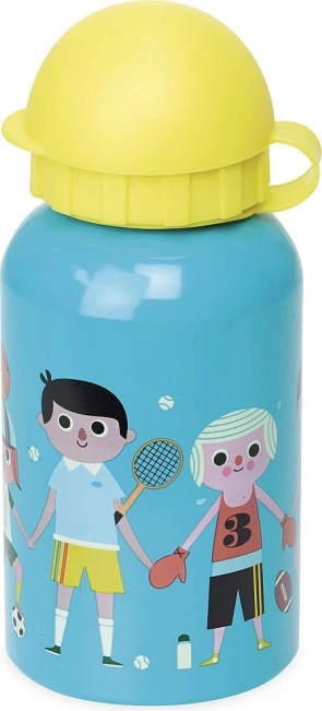Kids’ metal water bottle 300 ml – blue, design by Ingela P. Arrhenius