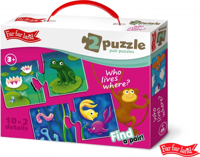 Far Far Land Puzzle Animal Matching Houses