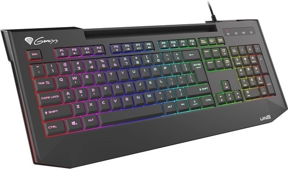 Tastiera da gaming Genesis Lith 400 con illuminazione RGB e interruttori a forbice X-Scissor