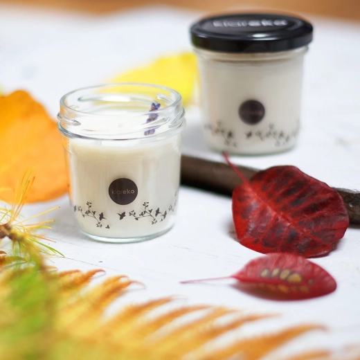 Elegante vasetto di vetro riutilizzabile