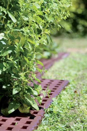 Délimitation soignée des plates-bandes et des chemins