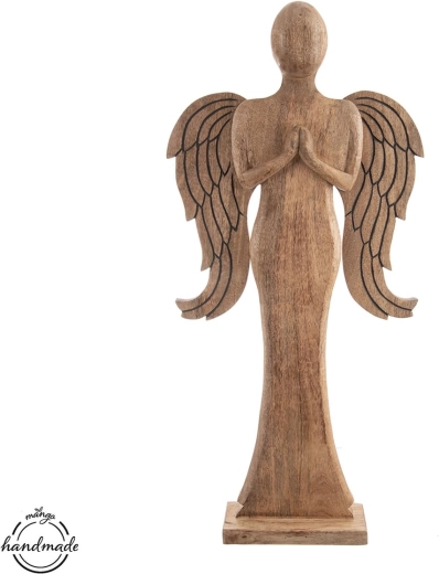 Ange en bois de manguier 77,5 cm