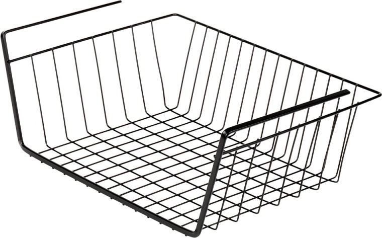 Sturdy metal construction with clear visibility of contents