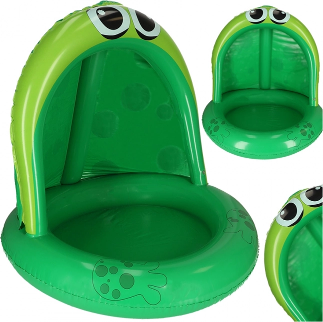 Piscina gonfiabile per bambini a forma di rana con tettoia