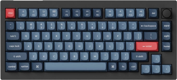 Wireless Mechanical Keyboard Keychron V1 Max RGB with Banana Switches (Black)