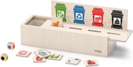 VIGA wooden game for teaching waste sorting