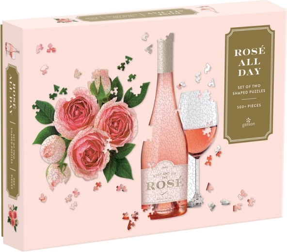 Puzzle Galison 2v1 Rose tutto il giorno 500 pezzi